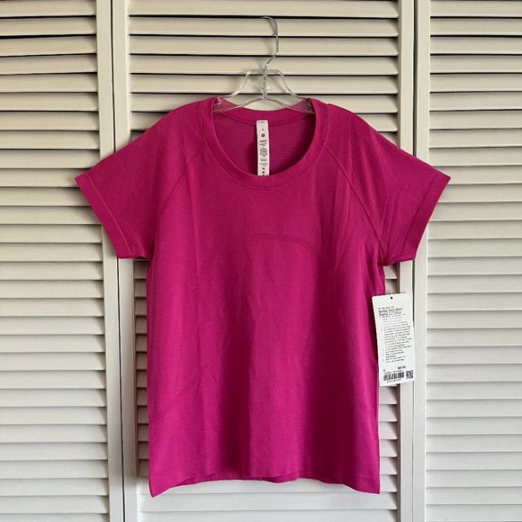 NEW with tags Lululemon Swiftly Tech Short Sleeve Shirt 2.0 *Race Length Pink 6 - Picture 1 of 15
